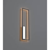 Boutique Large Rectangular Dimmable LED Wall Light - Black