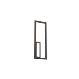 Boutique Small Rectangular Dimmable LED Wall Light - Black