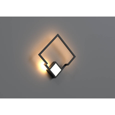 Boutique Small Square LED Wall Light - Black