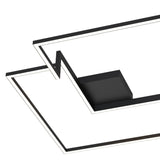 Boutique Dimmable LED Flush Ceiling Light 79W 3000K - Black