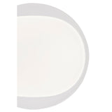 Box CCT LED Flush Ceiling Light With Remote Control - White