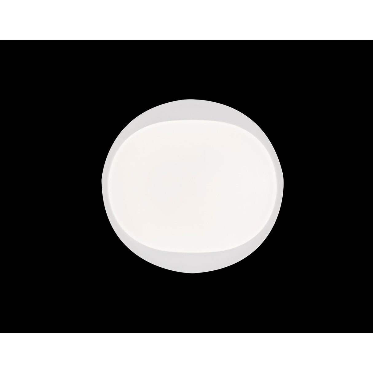Box CCT LED Flush Ceiling Light With Remote Control - White