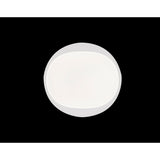 Box CCT LED Flush Ceiling Light With Remote Control - White