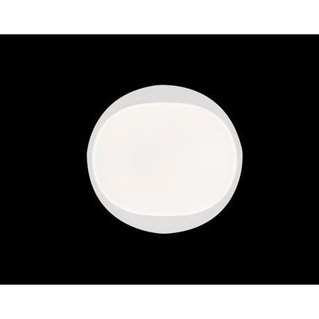 Box CCT LED Flush Ceiling Light With Remote Control - White
