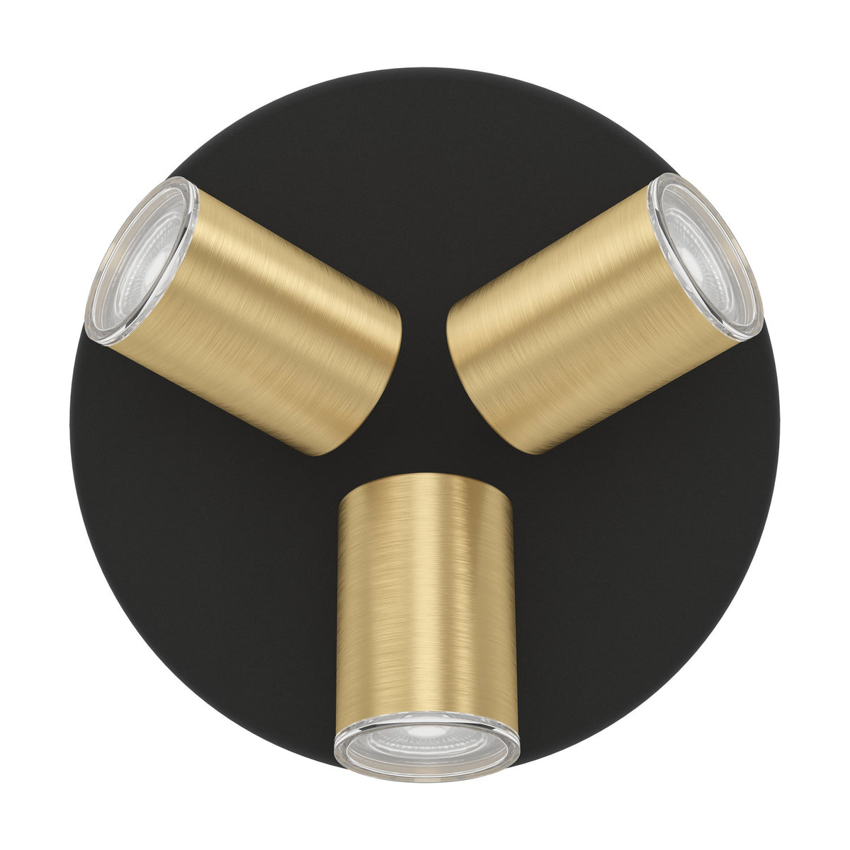 Brelora Ceiling Spotlight - Black & Brushed Brass
