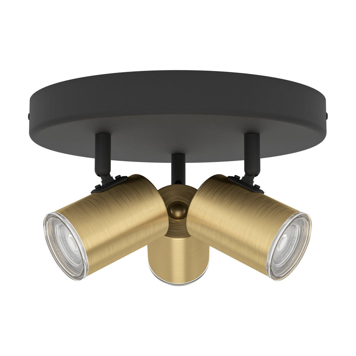Brelora Ceiling Spotlight - Black & Brushed Brass