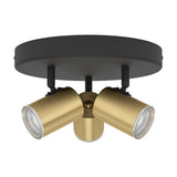 Brelora Ceiling Spotlight - Black & Brushed Brass