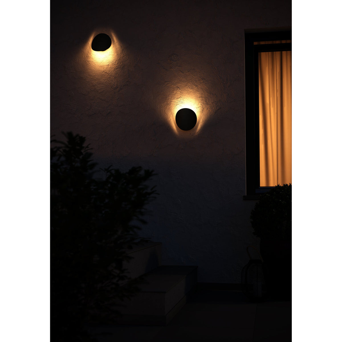 Briale LED Outdoor Wall Light - Black & White