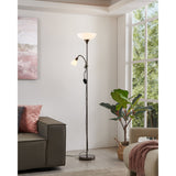 Brilbette Mother and Child Floor Lamp - Black Nickel