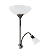 Brilbette Mother and Child Floor Lamp - Black Nickel
