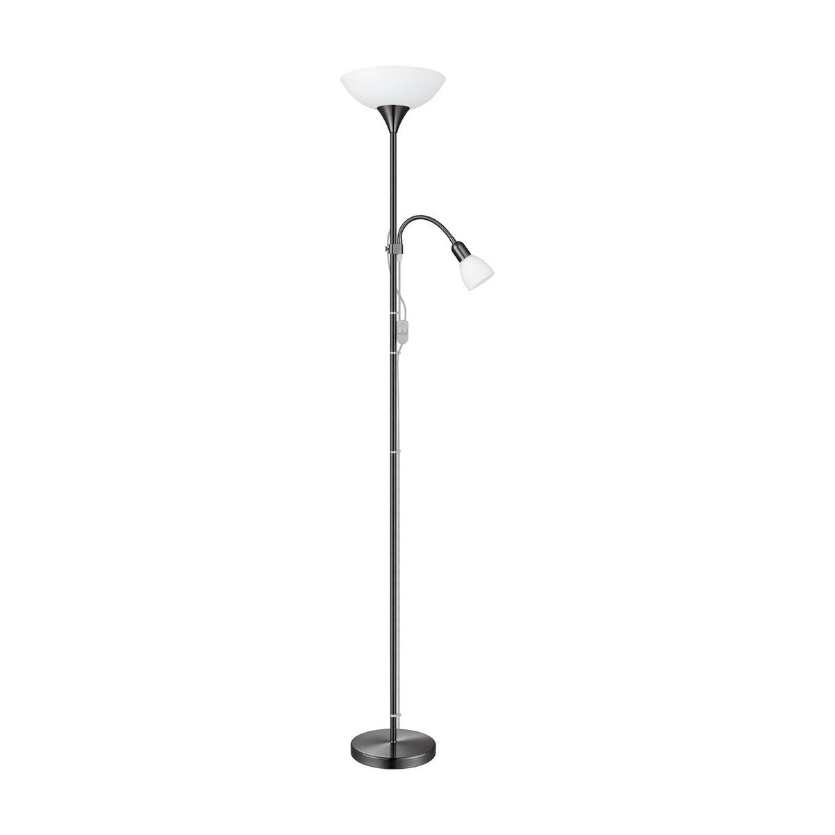 Brilbette Mother and Child Floor Lamp - Black Nickel
