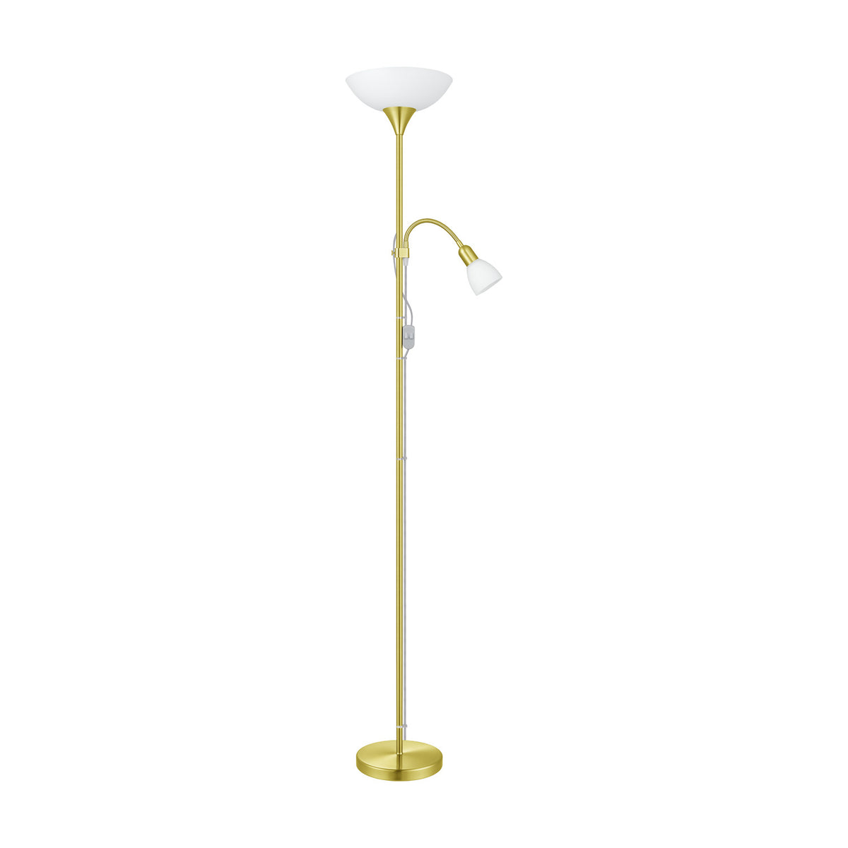 Brilbette Mother and Child Floor Lamp - Matt Brass