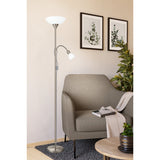Brilbette Mother and Child Floor Lamp - Satin Nickel