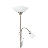 Brilbette Mother and Child Floor Lamp - Satin Nickel
