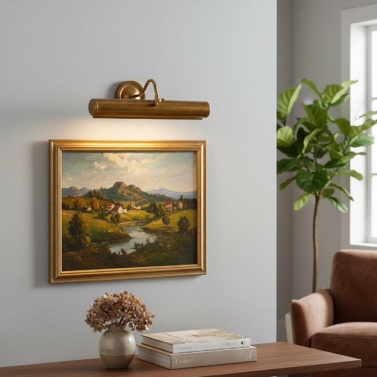 Brimora Brass Picture Light - 35.5cm