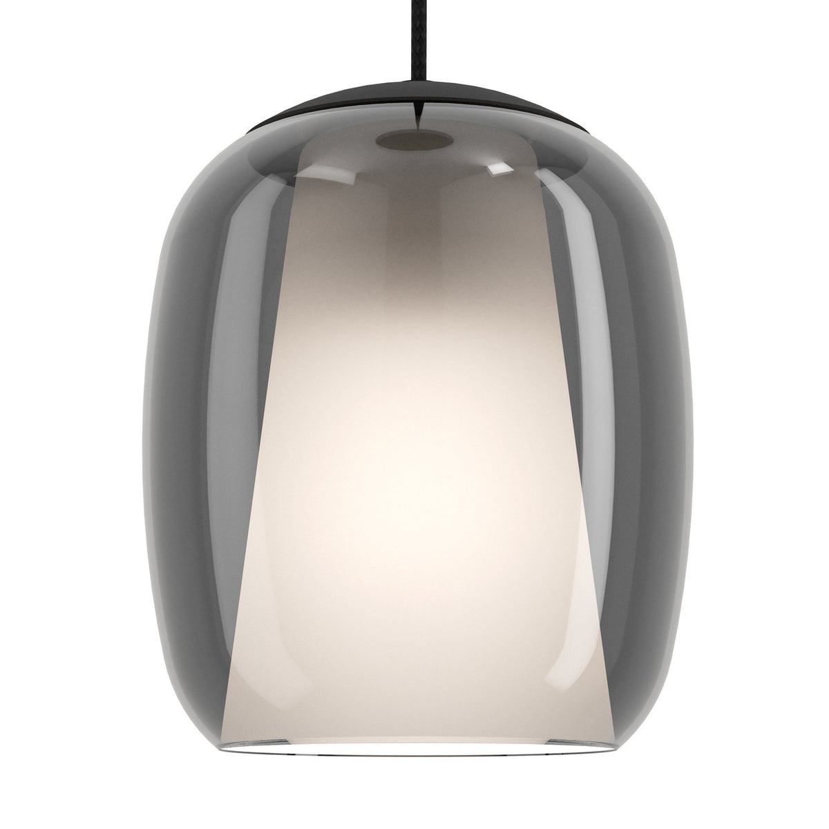 Brolbine Glass Linear Pendant Light - Black