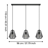 Brolvelle Linear Pendant Light - Black