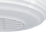 Brosmena Paper Pendant Light 40cm - White & Wood