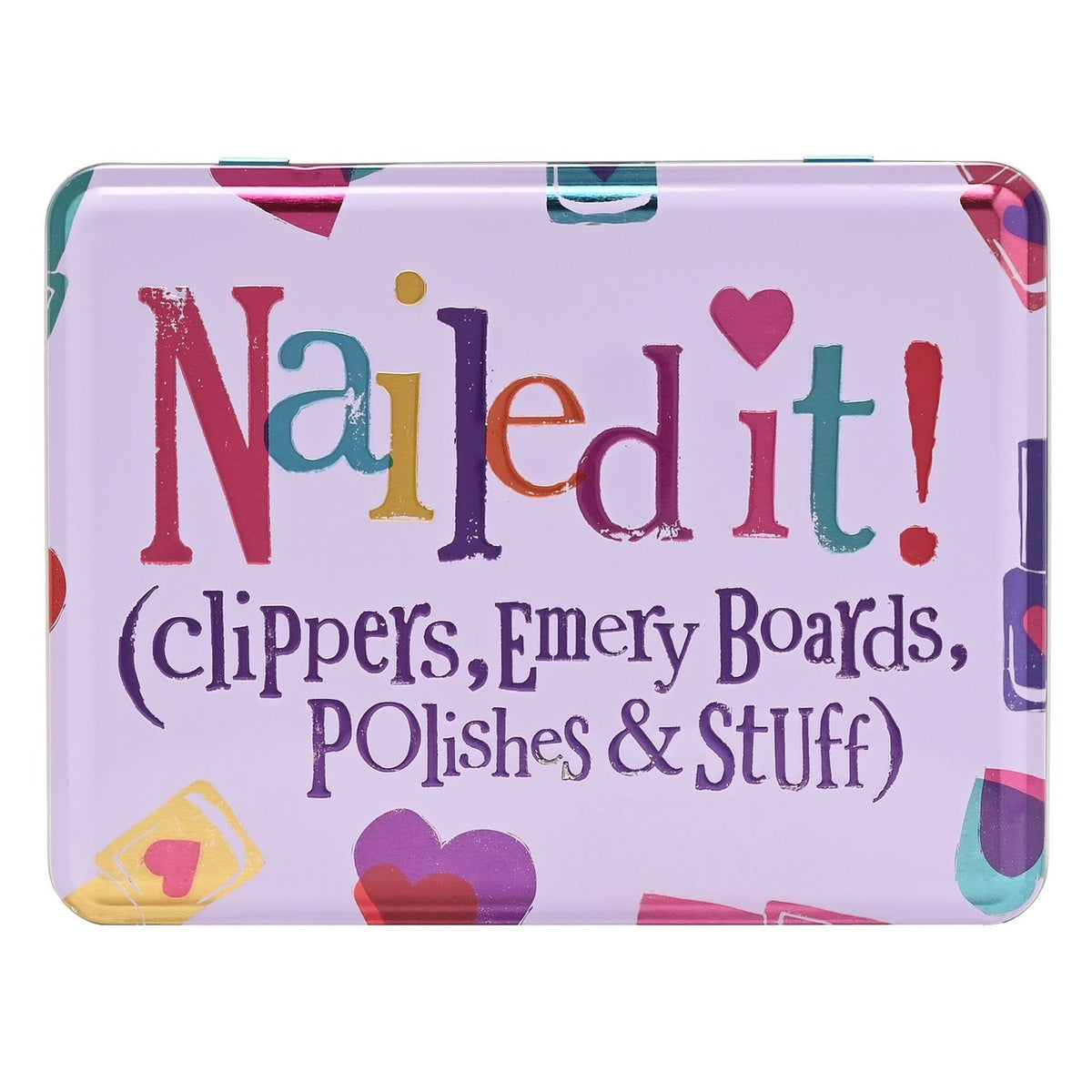 Nailed It Nail Stuff Aluminium Storage Box - Purple & Blue