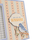 You Are My Sunshine Bird and Stripe MDF Photo Frame 6 x 4in