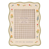 Wavy You Are My Sunshine Ceramic Photo Frame 6 x 4in - Cream