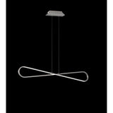 Bucle LED Linear Suspension Light 42W 3000K - Polished Chrome