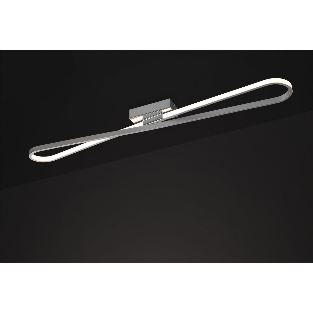 Bucle LED Semi-Flush Ceiling Light 36W -  Polished Chrome