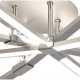 Bucle LED Semi-Flush Ceiling Light 40W - Polished Chrome