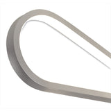 Bucle LED Semi-Flush Ceiling Light 40W - Polished Chrome