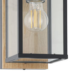 Budrone Outdoor Wall Light - Black & Brown