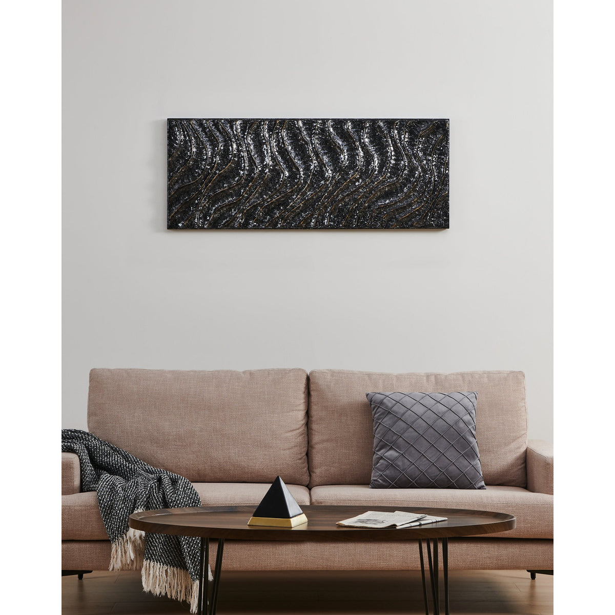 Bugrino Wall Decoration 121 x 4cm - Black