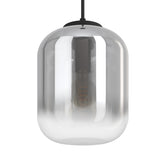 Bulciago Smoked Glass Pendant Light 35cm - Black