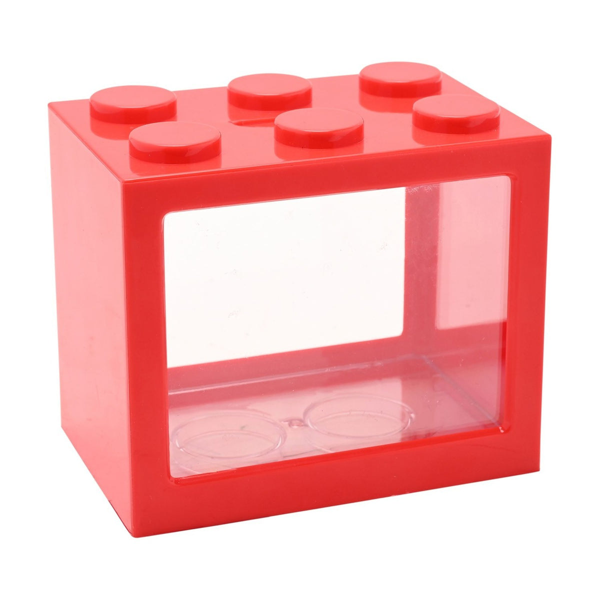 Personalisable Money Box with Full Alphabet Sticker Sheet - Red