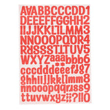 Personalisable Money Box with Full Alphabet Sticker Sheet - Red