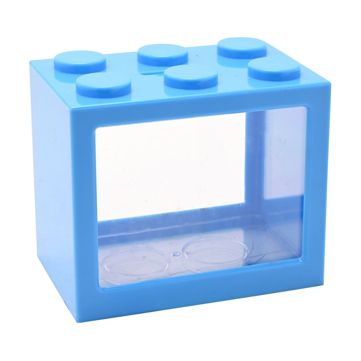 Personalisable Money Box with Full Alphabet Sticker Sheet - Blue