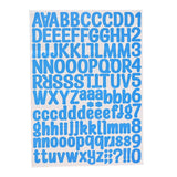 Personalisable Money Box with Full Alphabet Sticker Sheet - Blue
