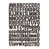 Personalisable Money Box with Full Alphabet Sticker Sheet - Black