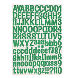 Personalisable Money Box with Full Alphabet Sticker Sheet - Green