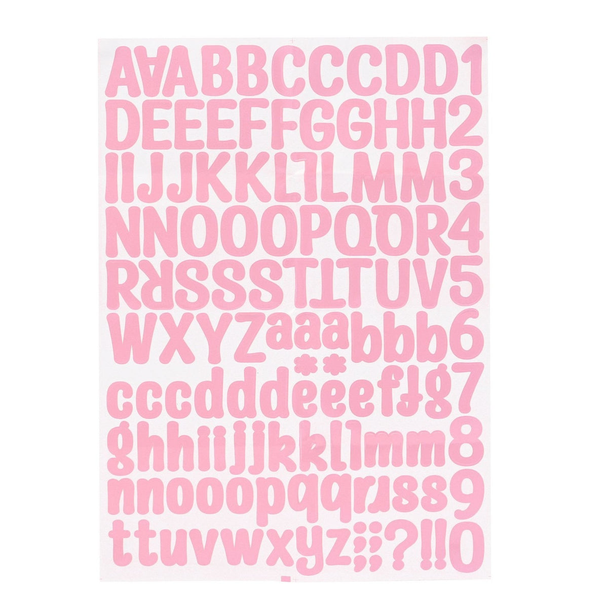 Personalisable Money Box with Full Alphabet Sticker Sheet - Pink