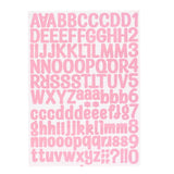 Personalisable Money Box with Full Alphabet Sticker Sheet - Pink
