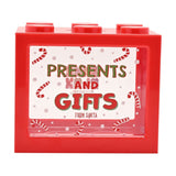 Presents and Gifts Building Block Plastic Money Box - Red