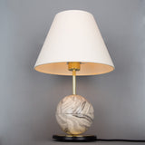 Byrd Ceramic Globe Table Lamp - Marbled