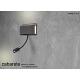 Cabarete LED Wall/Reading Light 3W 3000K - Matt Black