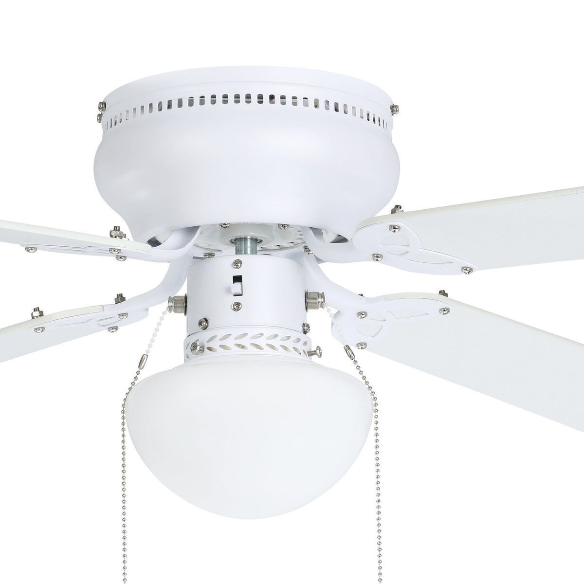 Cagliari Ceiling Fan with Light - Matt White