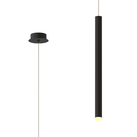 Cala 52cm Tube LED Pendant Light 6W 3000K - Sand Black