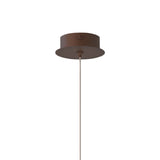 Cala 52cm Tube LED Pendant Light 6W 3000K - Rust Brown