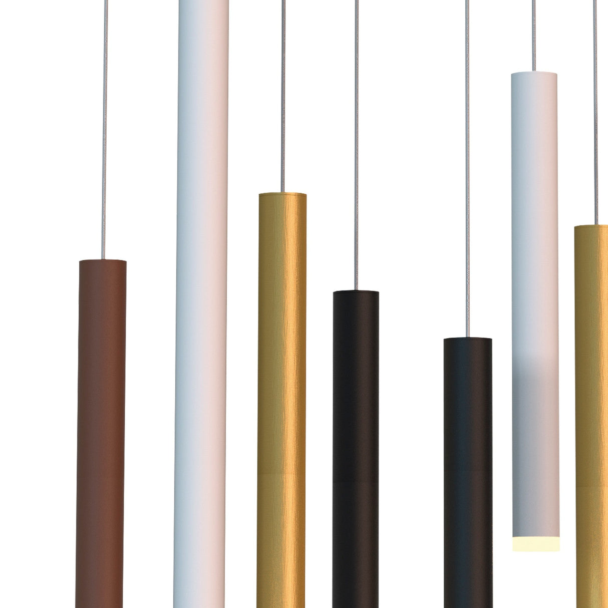 Cala 14 Light LED Bar Pendant Light 48W 3000K - Multicoloured