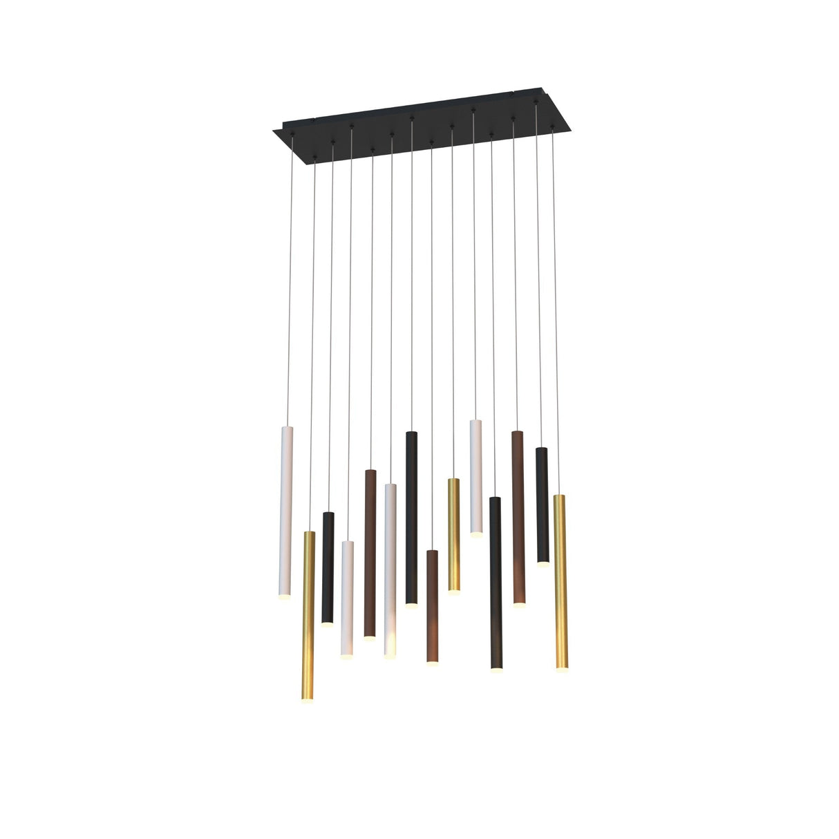 Cala 14 Light LED Bar Pendant Light 84W 3000K - Multicoloured