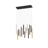 Cala 14 Light LED Bar Pendant Light 84W 3000K - Multicoloured