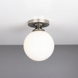 Calbrin Glass Globe Flush Ceiling Light